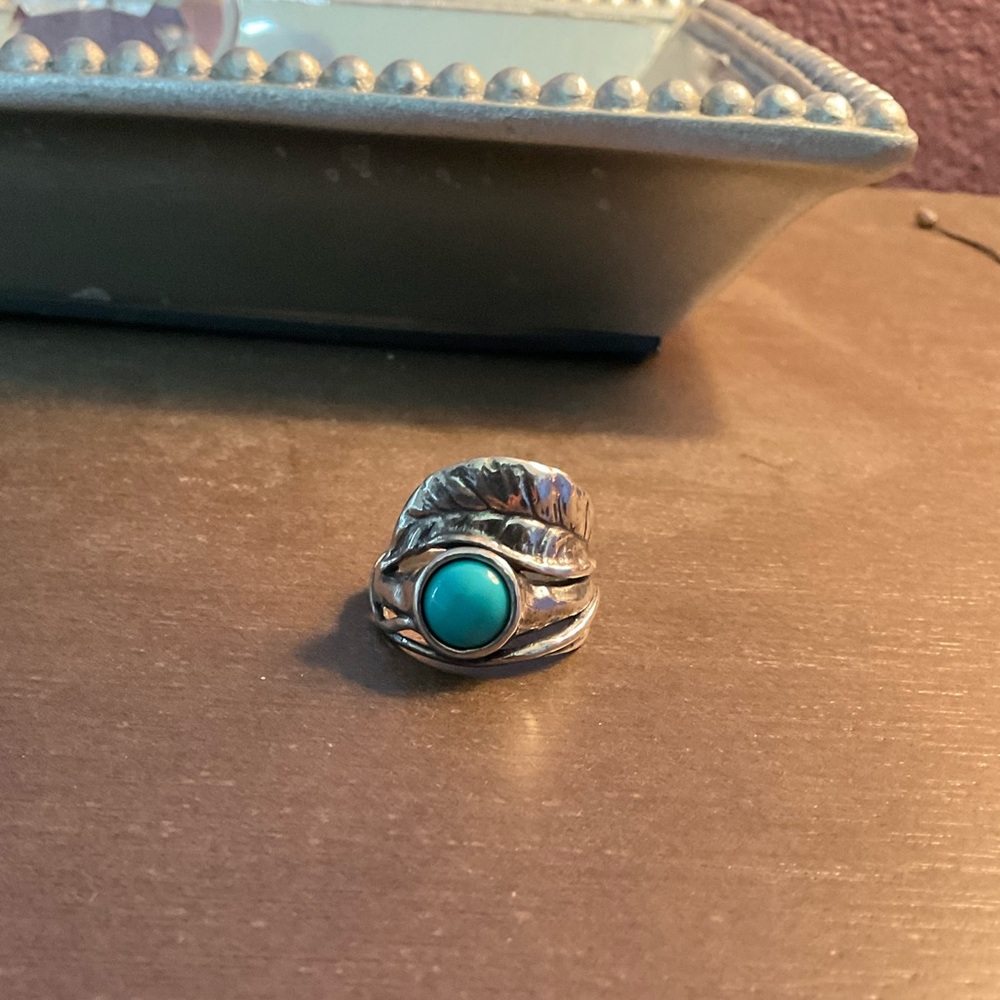 Sterling silver and turquoise ring